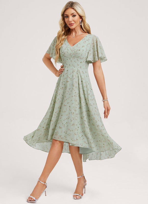 Robe Cérémonie Fluide Marine Élégante - gallery 3