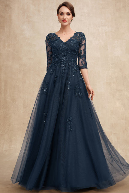 Robe Cérémonie Longue Tulle Ornée - gallery 1