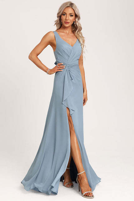 Robe Cérémonie Longue Volants Rose - gallery 2