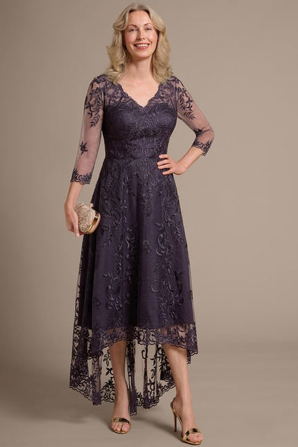 Robe Cérémonie Dentelle Violette - gallery 6