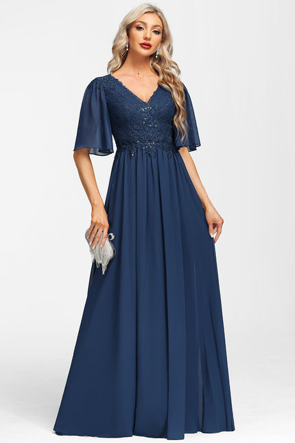 Robe Cérémonie Longue Bleu Royal