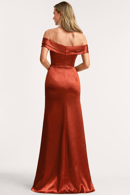 Robe Cérémonie Satin Cuivrée - gallery 4