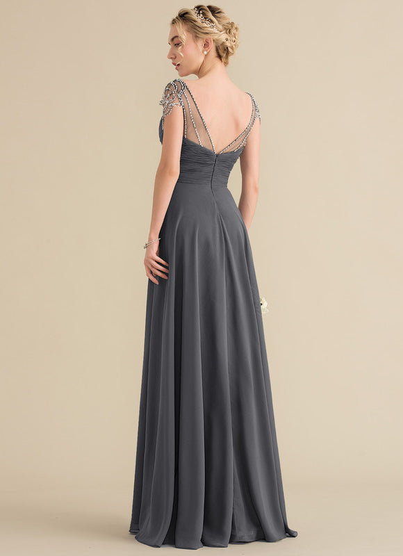 Robe Cérémonie Mousseline Charbon - gallery 4