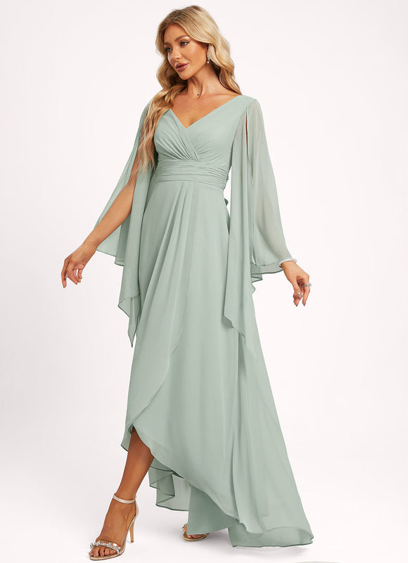 Robe Cérémonie Fluide Marine Élégante - gallery 6