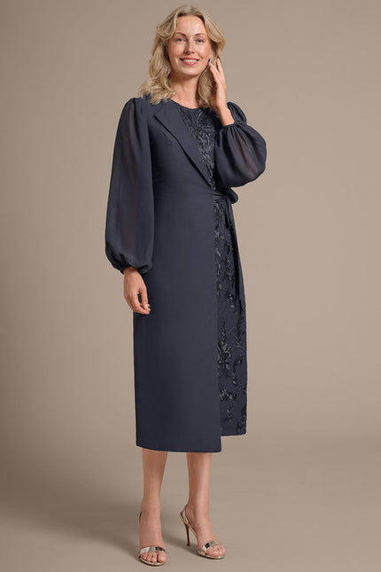 Robe Cérémonie Élégante Anthracite - gallery 5