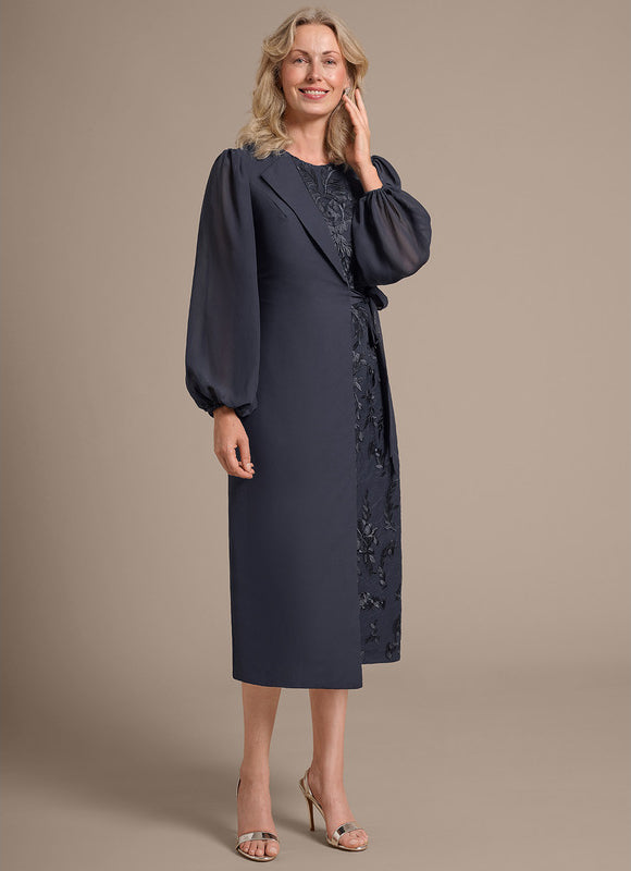Robe Cérémonie Élégante Anthracite - gallery 5