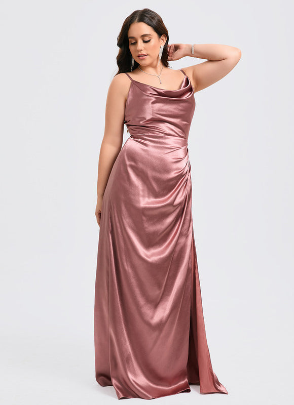 Robe Cérémonie Satin Doré - gallery 8