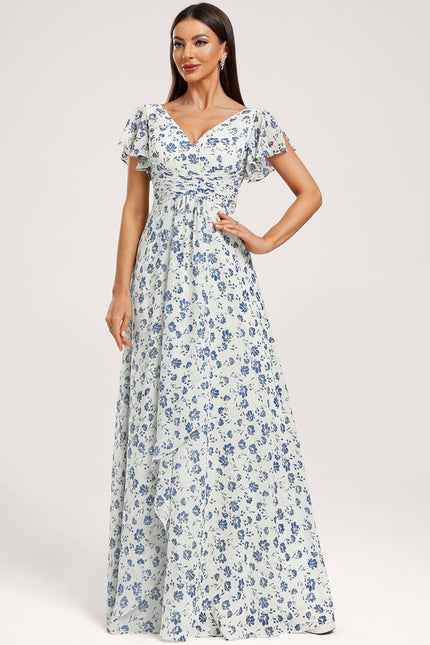 Robe Cérémonie Longue Volants Rose - gallery 3