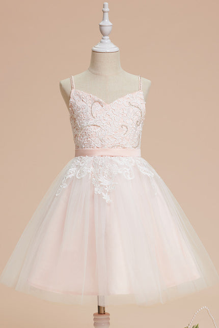 Robe Cérémonie Tulle Verte Fleuri