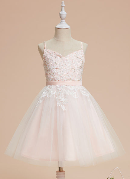 Robe Cérémonie Tulle Verte Fleuri