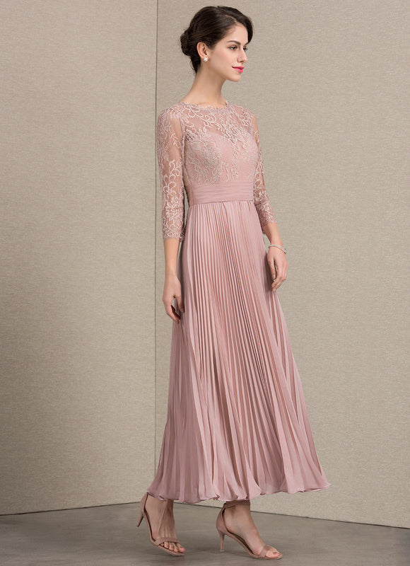 Robe Cérémonie Dentelle Plissée - gallery 3