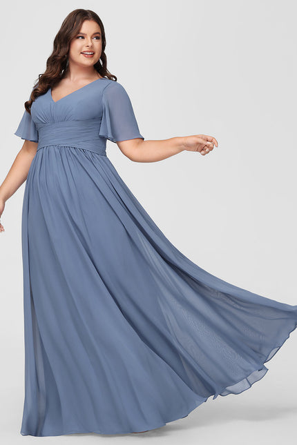 Robe Cérémonie Longue Volants Rose - gallery 4