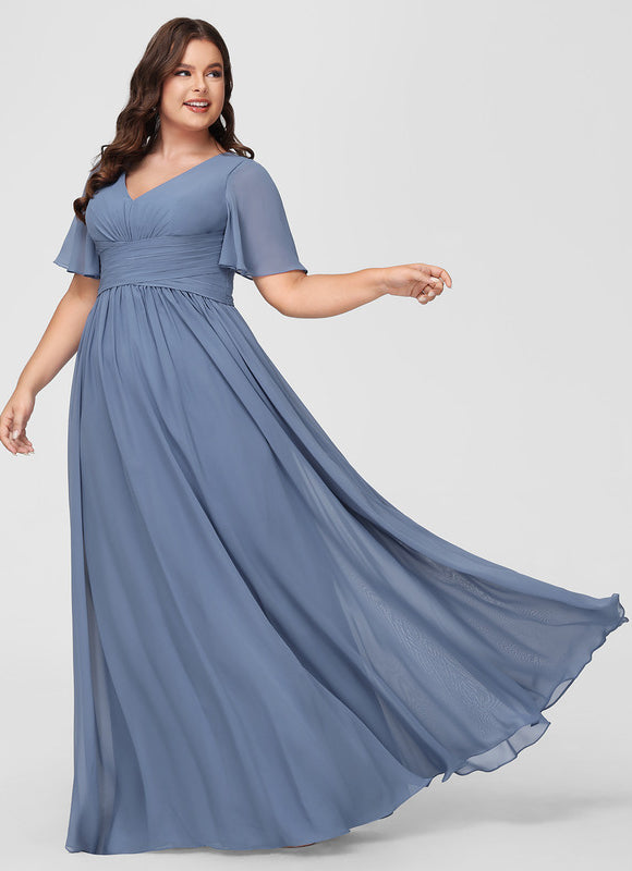 Robe Cérémonie Longue Volants Rose - gallery 4