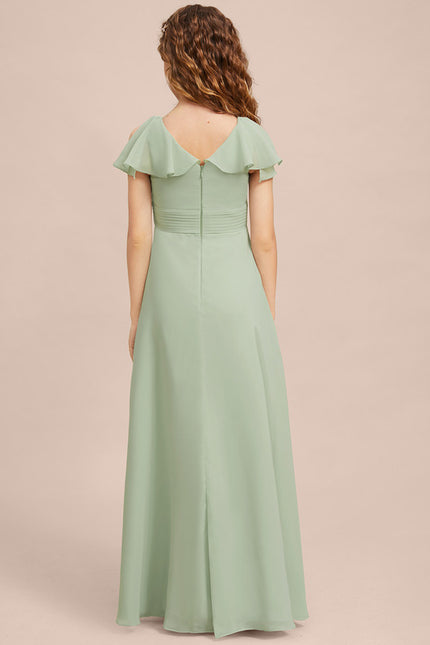 Robe Cérémonie Longue Vert Deau - gallery 7