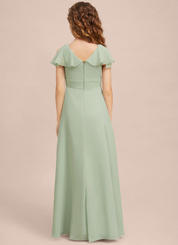 Robe Cérémonie Longue Vert Deau - gallery 7