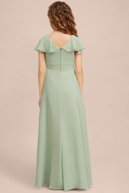 Robe Cérémonie Longue Vert Deau - gallery 7