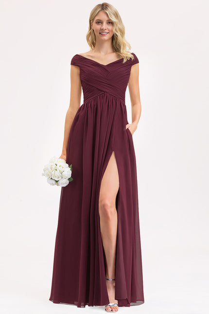 Robe Cérémonie Élégante À Décolleté