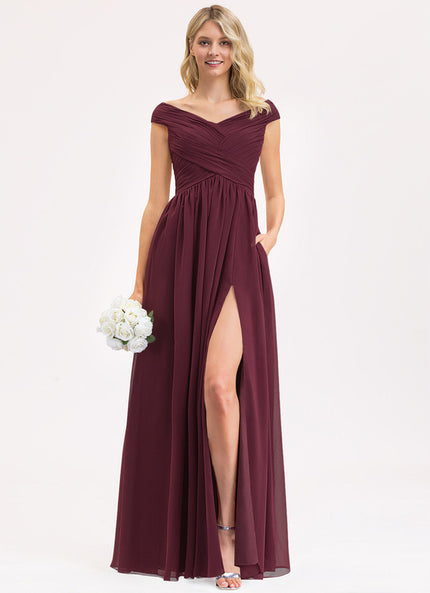 Robe Cérémonie Élégante À Décolleté
