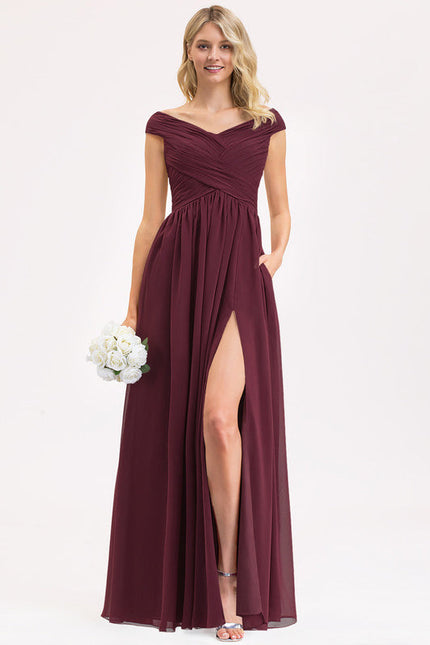 Robe Cérémonie Élégante À Décolleté