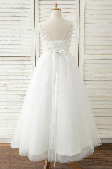 Robe Cérémonie Tulle Navy Floral - gallery 9