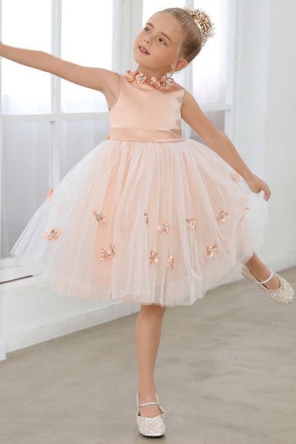 Robe Cérémonie Satinée Florale - gallery 2