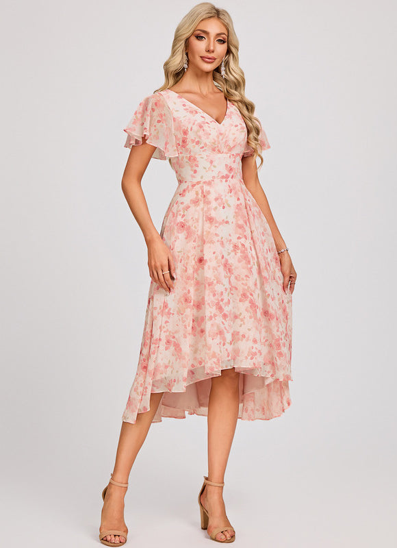 Robe Cérémonie Fluide Marine Élégante - gallery 3