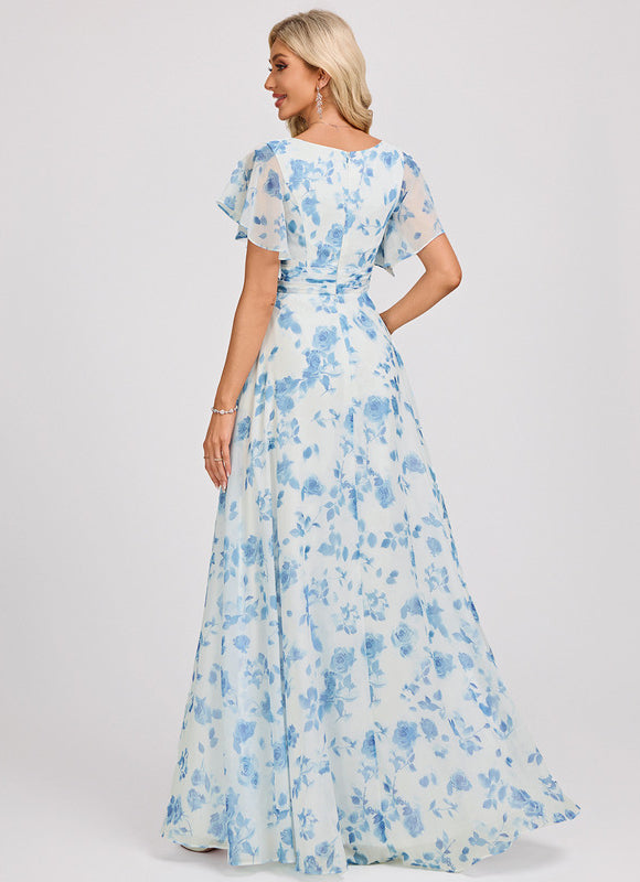 Robe Cérémonie Longue Volants Rose - gallery 5