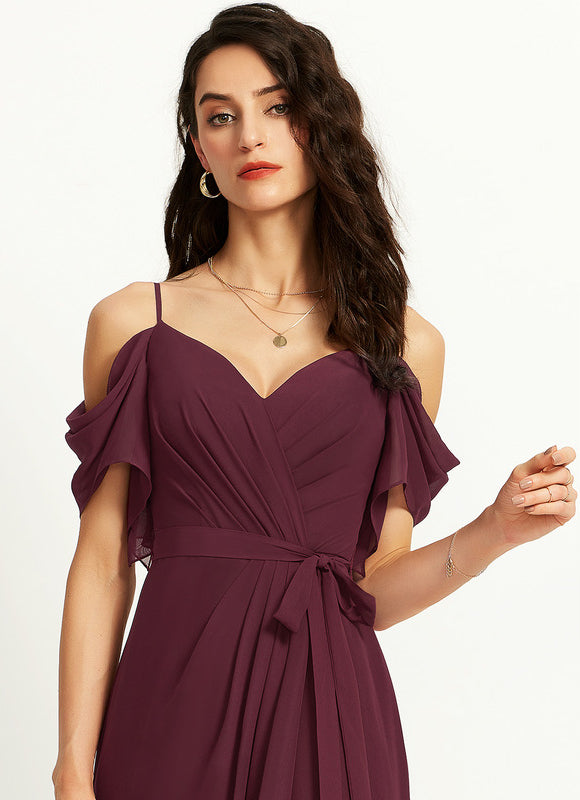 Robe Cérémonie Longue Volants Rose - gallery 2