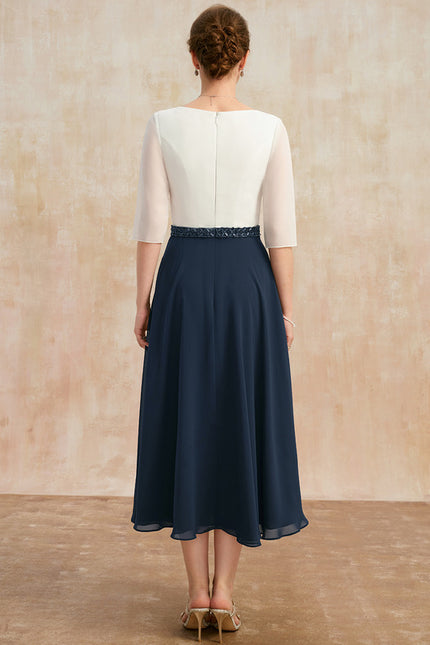 Robe Cérémonie Vaporeuse Bicolore Élégante - gallery 5