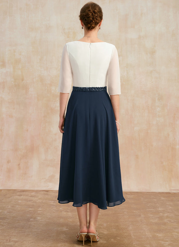 Robe Cérémonie Vaporeuse Bicolore Élégante - gallery 5