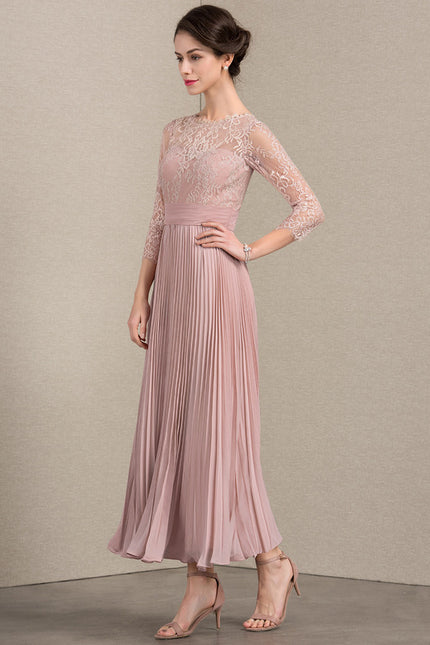 Robe Cérémonie Dentelle Plissée - gallery 2