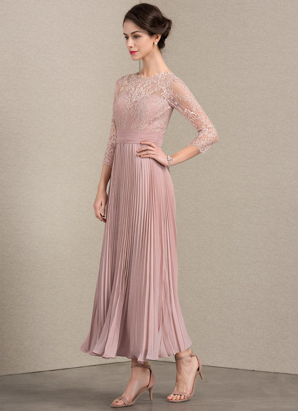 Robe Cérémonie Dentelle Plissée - gallery 2