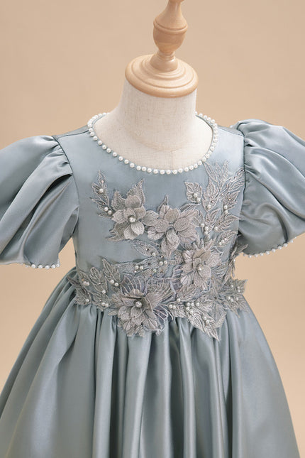 Robe Cérémonie Satinée Enfantine - gallery 5