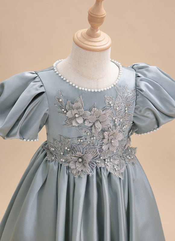 Robe Cérémonie Satinée Enfantine - gallery 5