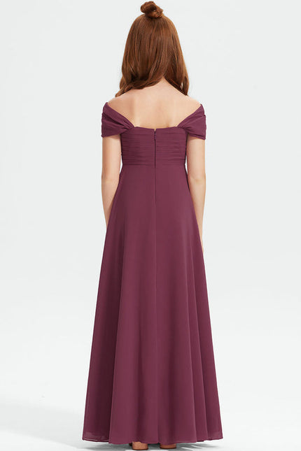 Robe Ceremonie Grande Taille Bordeaux - gallery 2