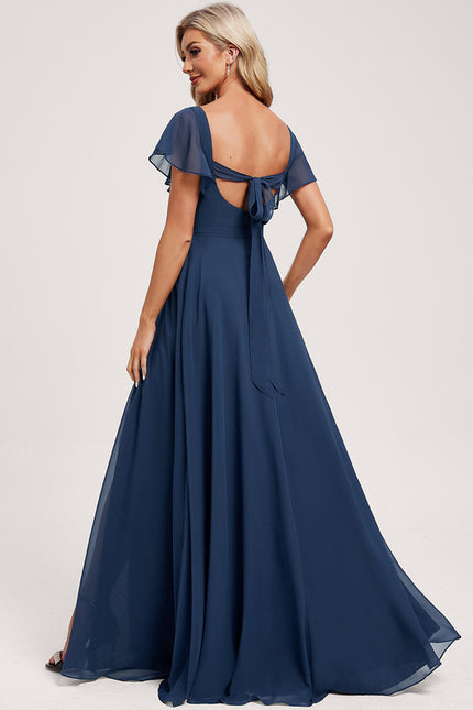 Robe Cérémonie Longue Volants Rose - gallery 4