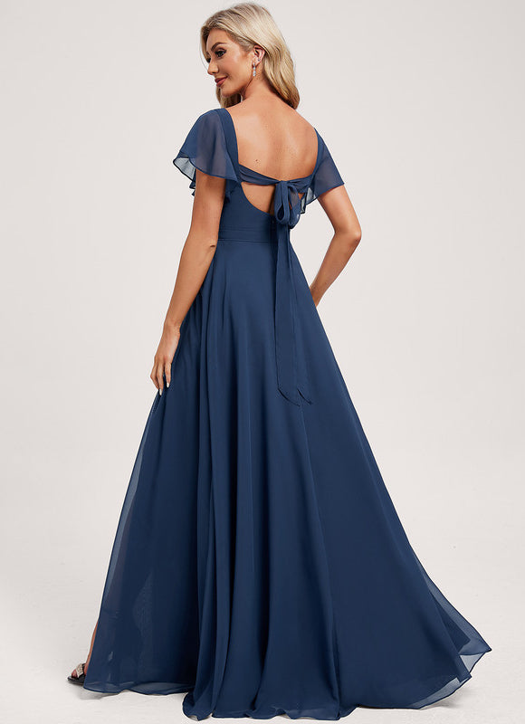 Robe Cérémonie Longue Volants Rose - gallery 4