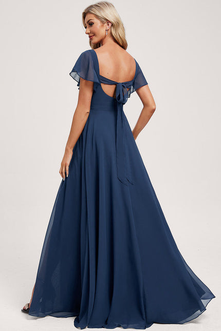 Robe Cérémonie Longue Volants Rose - gallery 4