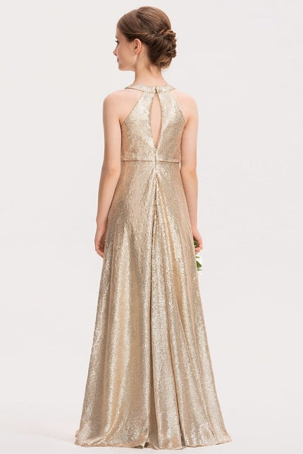 Robe Cérémonie Pailletée Longue - gallery 1