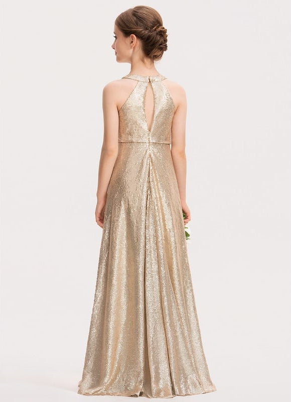 Robe Cérémonie Pailletée Longue - gallery 1