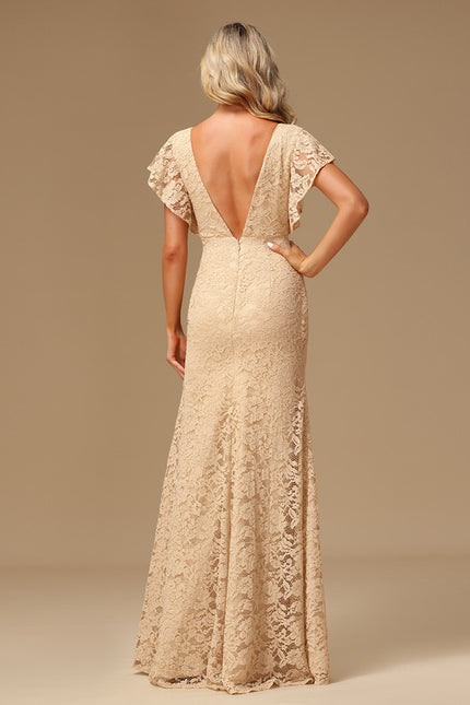 Robe Cérémonie Dentelle Lavande - gallery 5