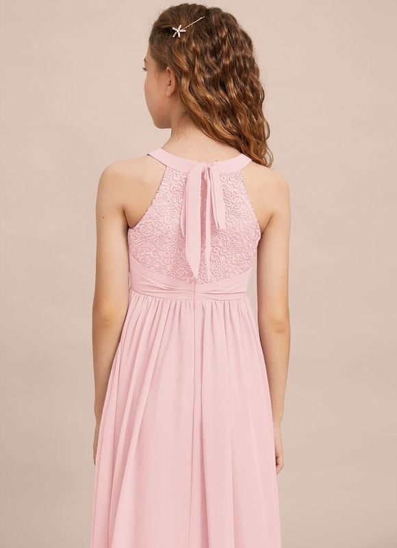 Robe Cérémonie Longue Rose Douce - gallery 3