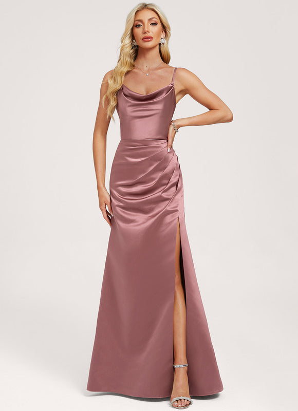 Robe Ceremonie Rose Poudré