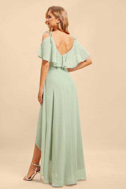 Robe Cérémonie Fluide Marine Élégante - gallery 2