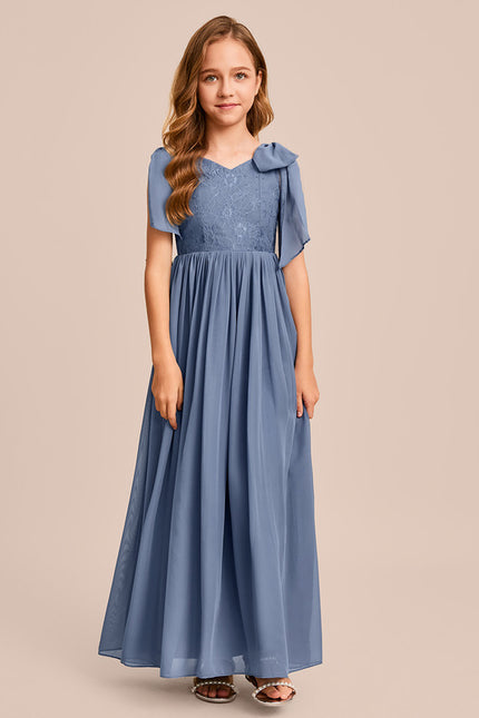 Robe Cérémonie Bleu Ciel Délicate