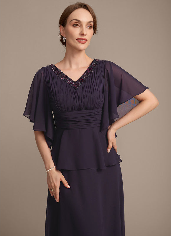 Robe Cérémonie Violette Fluide - gallery 1