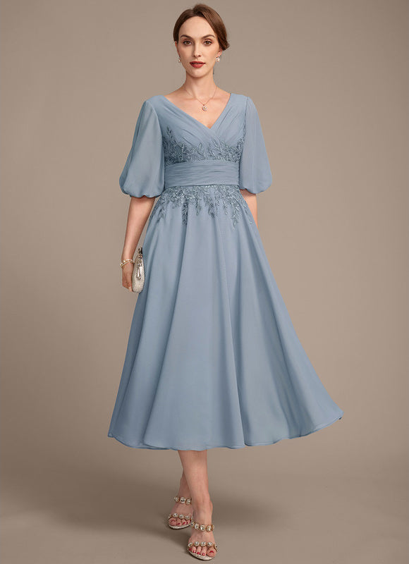 Robe Ceremonie Bleu Femme