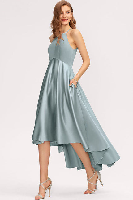 Robe Cérémonie Satinée Céleste - gallery 3