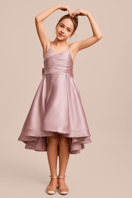 Robe Cérémonie Satinée Lueur Enfantine - gallery 2