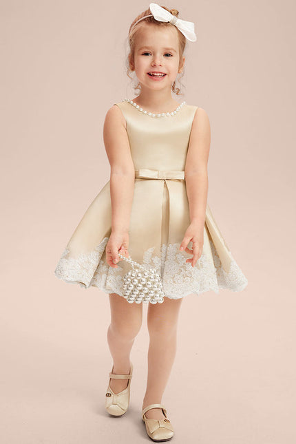 Robe Cérémonie Satinée Précieuse - gallery 1